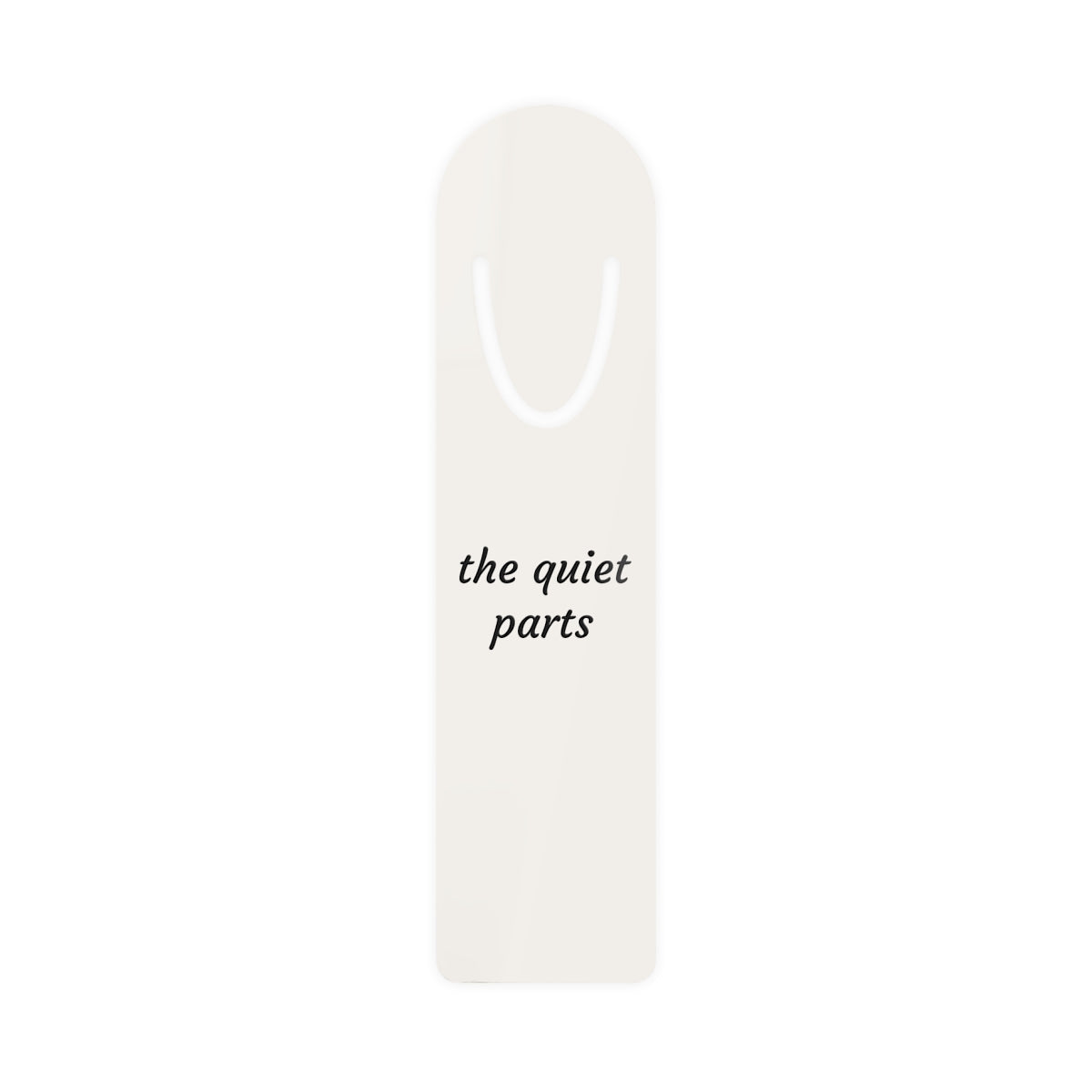 The Quiet Bookmark — The Quiet Parts (Bone)