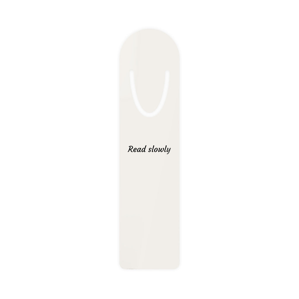 The Quiet Bookmark — Read Slowly (Bone)